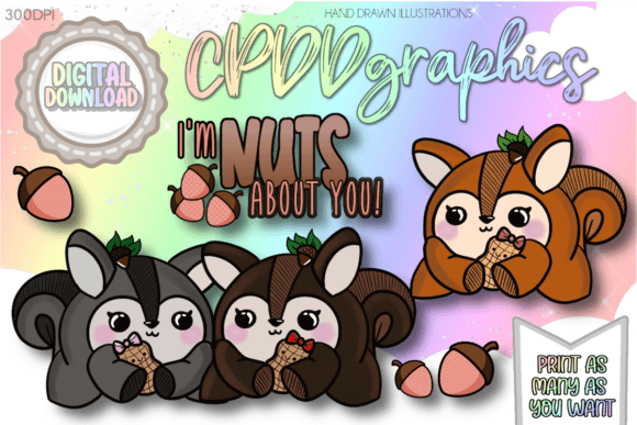 Download SQUIRELL FALL CLIPART - Premium Bundle