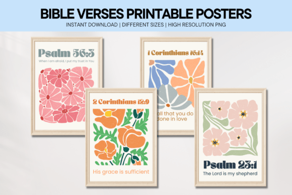 Download Boho Bible Verse Wall Art Neutral Poster - Bible verse wall art Collection