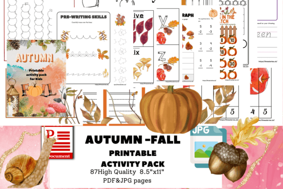 Download AUTUMN -FALL  PRINTABLE ACTIVITY PACK - Fall Collection