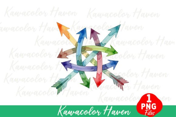 Download Watercolor Arrows Direction Guidance - Watercolor arrows Collection