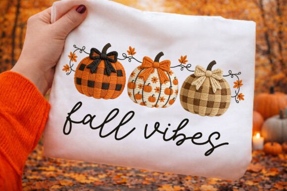 Download Faux Yarn Fall Vibes Pumpkin Png - Fall Collection