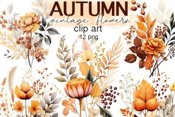 Download Fall Flowers Clipart Autumn Floral - Fall Collection