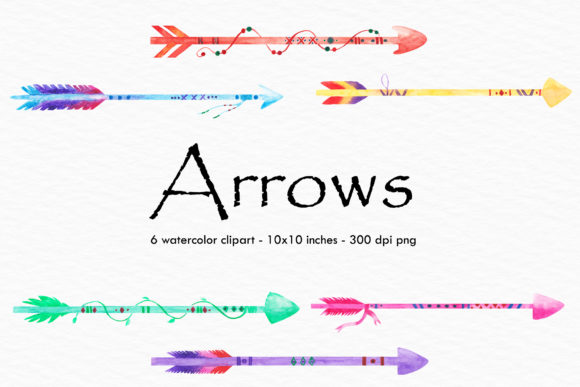 Download Watercolor Arrows Illustration - Watercolor arrows Collection