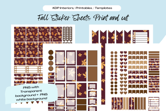 Download Fall Printable Planner Sticker Sheets - Fall Collection
